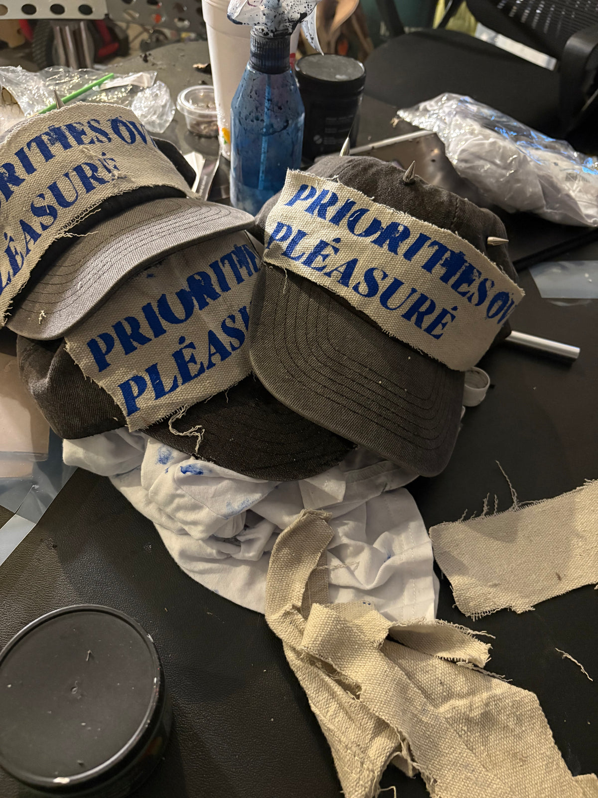 F8LVNG “priorities over pleasures” Dad cap