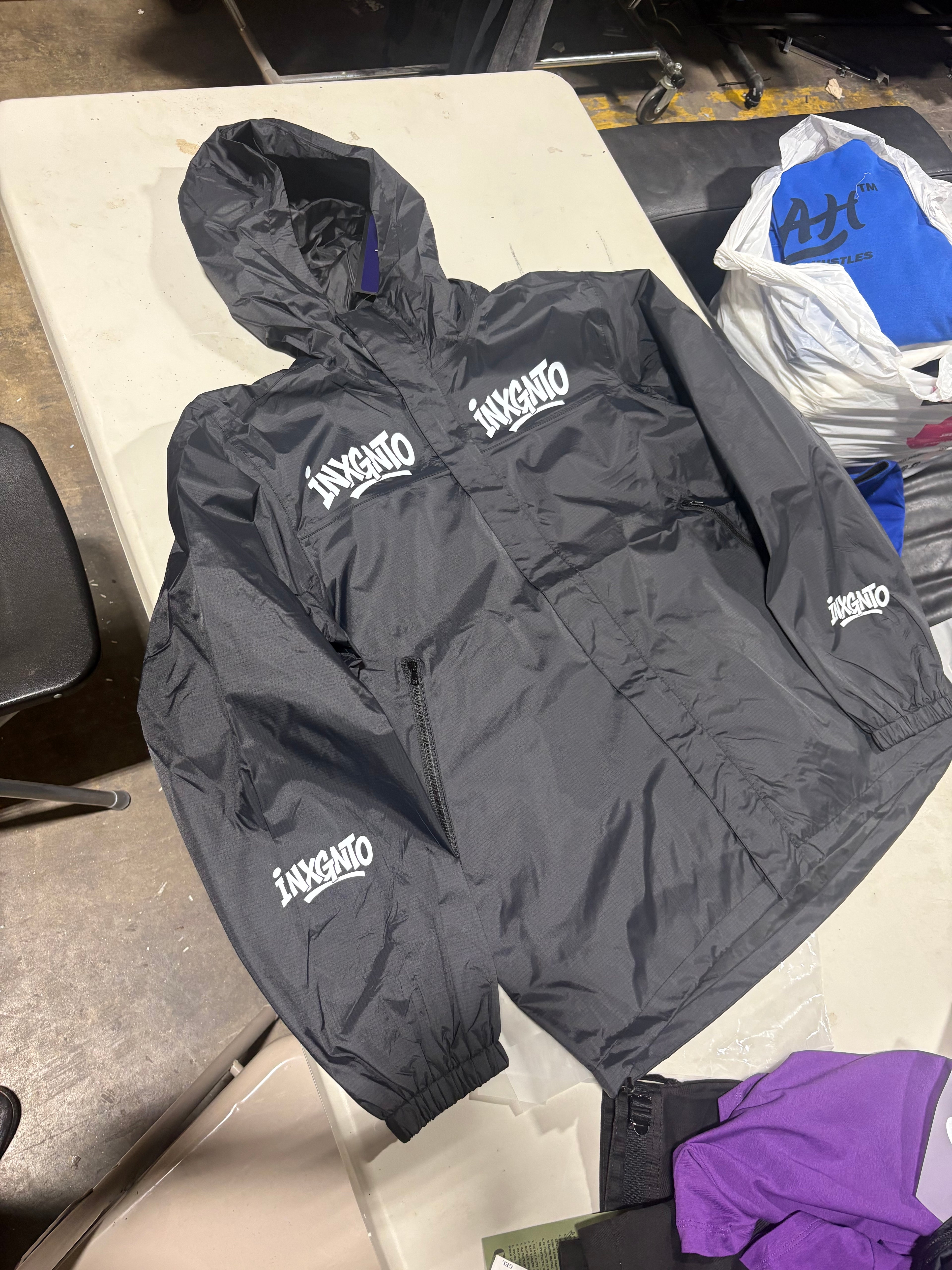 INXGNTO box logo windbreaker