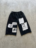 F8LVNG X INXGNTO 3qtr shorts “hand made”